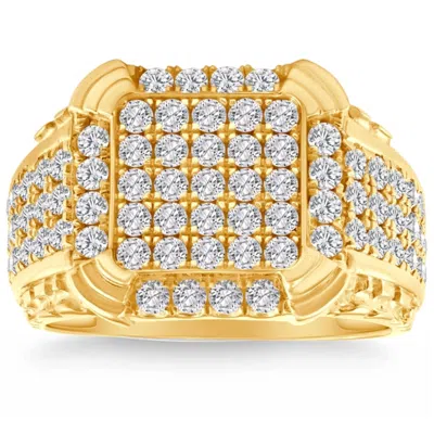Pompeii3 2ct Men's Diamond Ring In 14k Gold Lab Grown In Multi