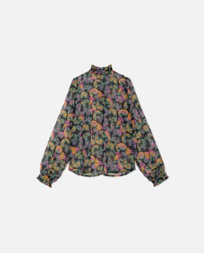 Shop Wild Pony Semi-transparent Shirt In Multicolored Paisley Print