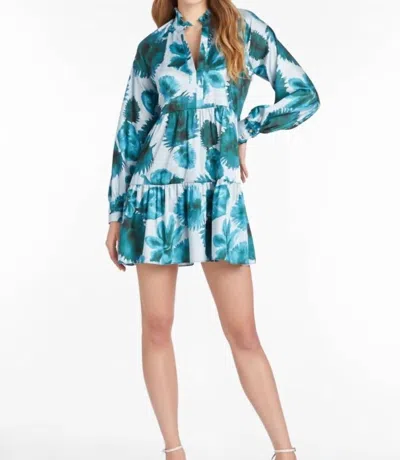 Shop Amanda Uprichard Saffron Dress In Palm Print In Multi