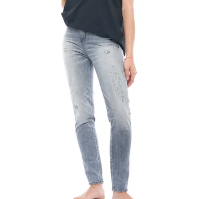 Shop Sandrine Rose Joan High Waisted Skinny Jean In Light Black In Multi
