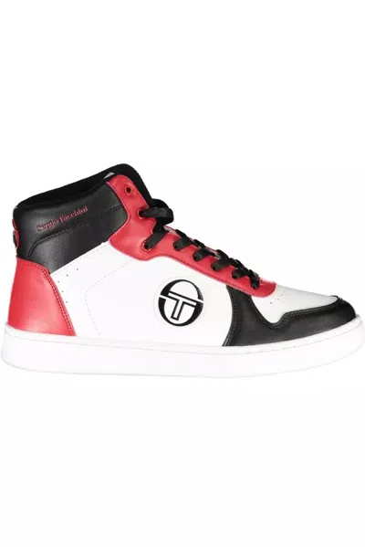 Shop Sergio Tacchini Elevate Your Game With High-top Men's Sneakers In White