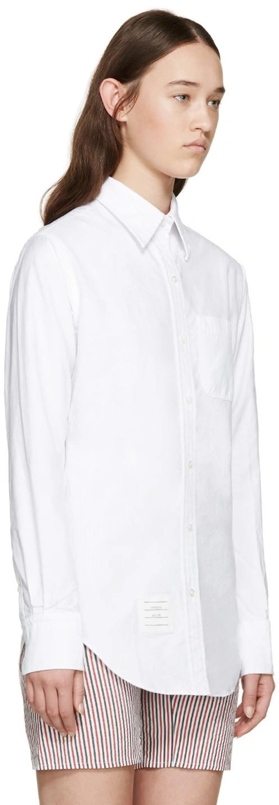 Shop Thom Browne White Classic Pc Bd Shirt
