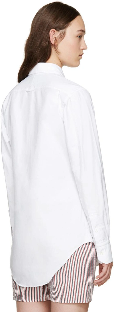 Shop Thom Browne White Classic Pc Bd Shirt