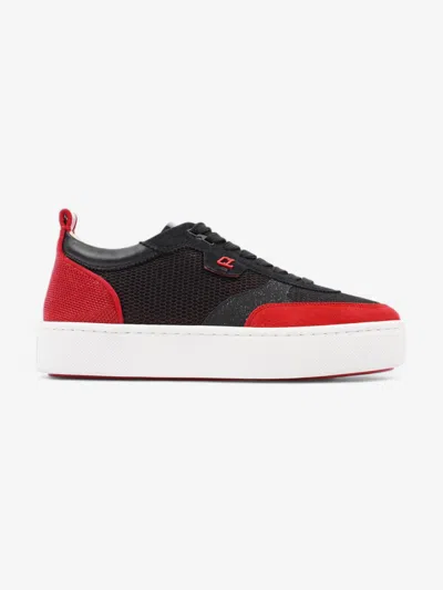 Shop Christian Louboutin Happyrui Sneakers / Mesh In Red