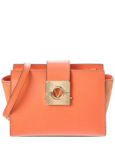 Shop Valentino By Mario Valentino Kiki Leather Shoulder Bag In Orange
