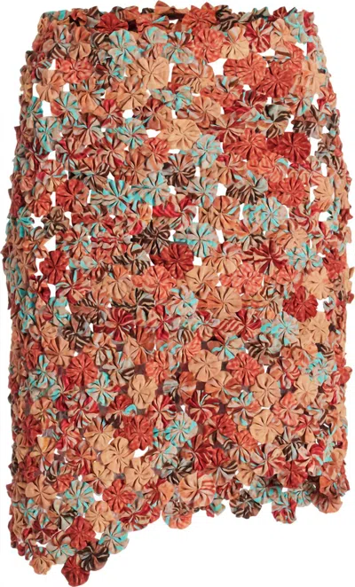 Ulla Johnson Ariella Textured Mini Skirt In Multi