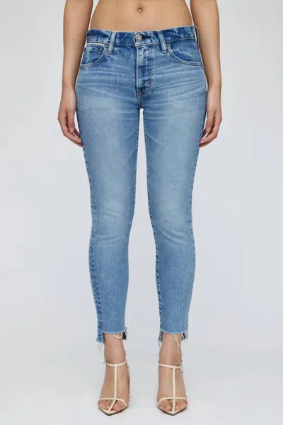 Shop Moussy Blossom Skinny Jeans In Light Blue