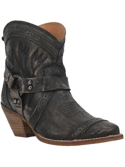 Shop Dingo Gummybear Womens Leather Pull On Cowboy, Western Boots In Black