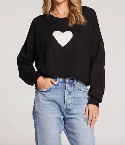 Shop Saltwater Luxe Ganna Sweater In Black