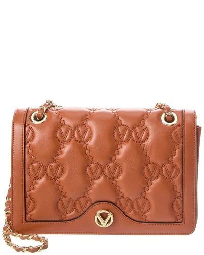 Shop Valentino By Mario Valentino Auror Monogram Shoulder Bag In Brown