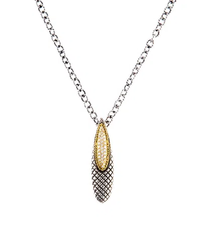 Shop Andrea Candela Diamante 18k & Silver 0.41 Ct. Tw. Diamond Pendant Necklace