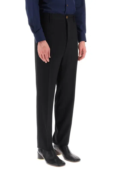 Shop Vivienne Westwood 'cruise' Pants In Lightweight Wool In Nero