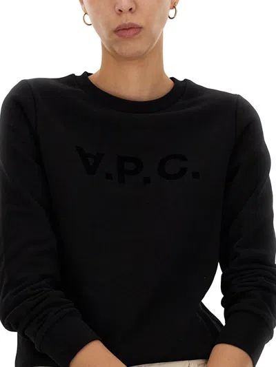 Shop Apc A.p.c. "live" Sweatshirt In Black