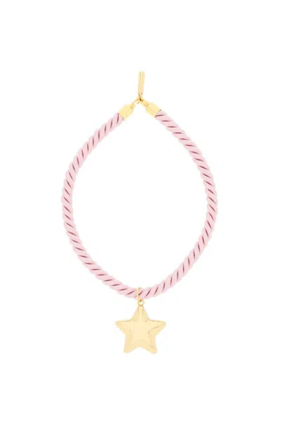 Shop Timeless Pearly Necklace With Charm In Rosa