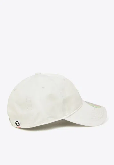 Shop Aape Now Baseball Cap In White