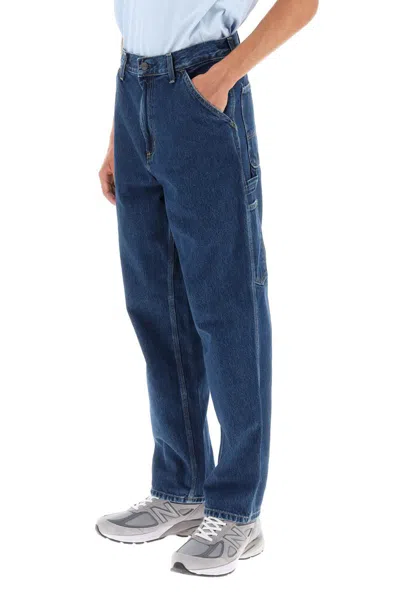 Shop Carhartt 'smith' Cargo Jeans In Blu