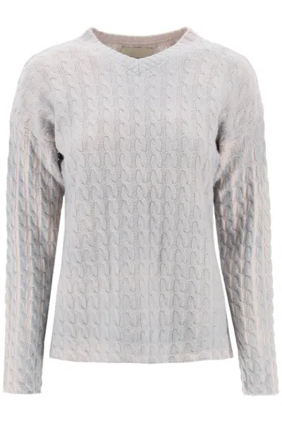 Shop Paloma Wool Ainhoa Cable Knit Sweater In Grigio