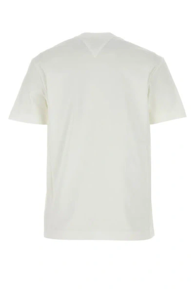 Shop Bottega Veneta Woman White Cotton T-shirt