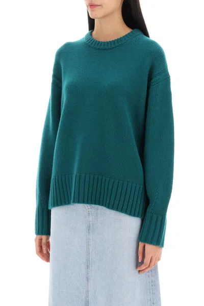 Shop Guest In Residence Crew-neck Sweater In Cashmere In Verde