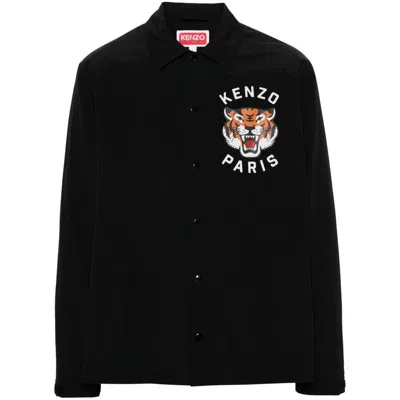 Shop Kenzo Outerwears In Black