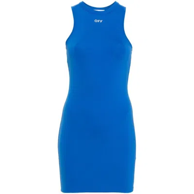 Shop Off-white Dresses In Blue