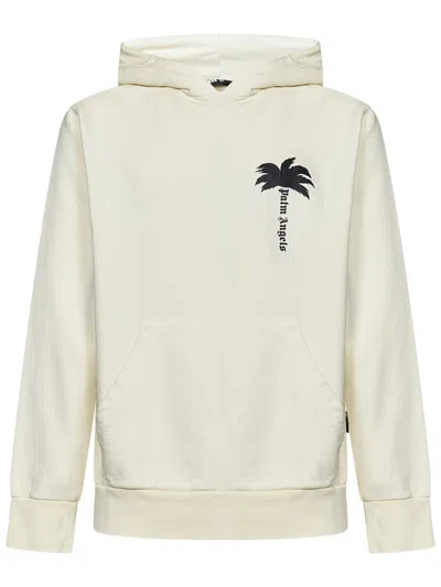 Shop Palm Angels Sweatshirt In White