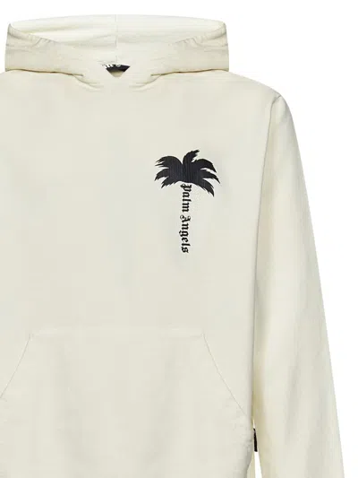 Shop Palm Angels Sweatshirt In White