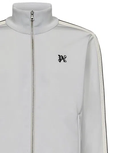 Shop Palm Angels Track Jacket In Grey