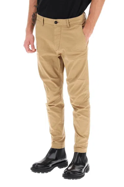 Shop Dsquared2 Sexy Chino Pants In Marrone