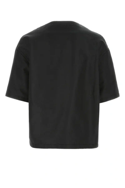 Shop Valentino Garavani Man Black Nylon Oversize Shirt