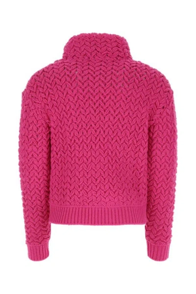 Shop Valentino Garavani Man Pink Pp Wool Sweater