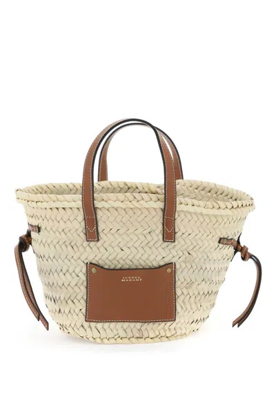 Shop Isabel Marant Cadix Basket Bag In Neutro