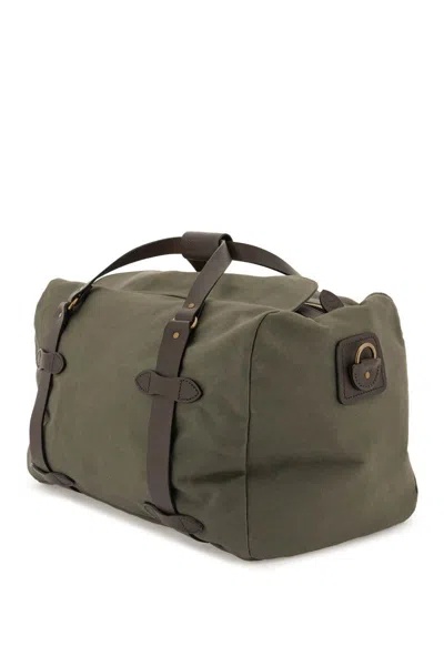 Shop Filson Cotton Twill Duffle Bag In Verde