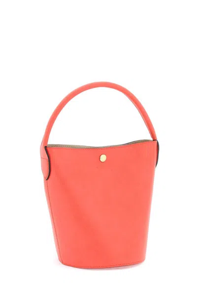 Shop Longchamp Épure S Bucket Bag In Rosso