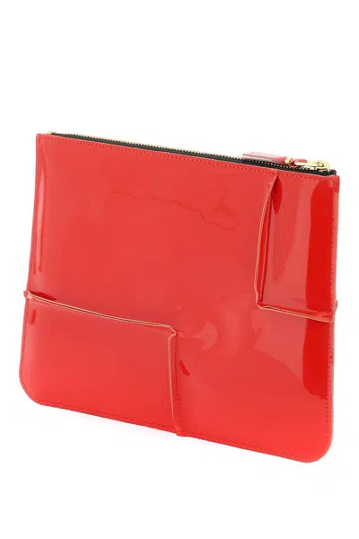 Shop Comme Des Garçons Glossy Patent Leather In Rosso