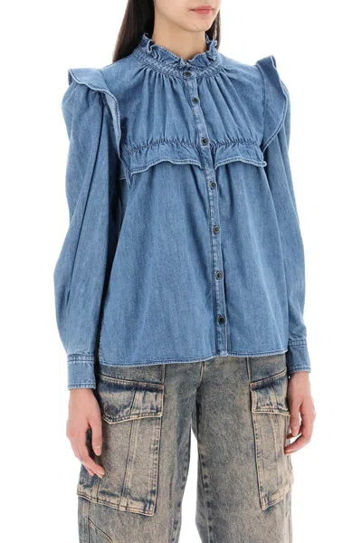 Shop Isabel Marant Étoile Idety Shirt In Blu