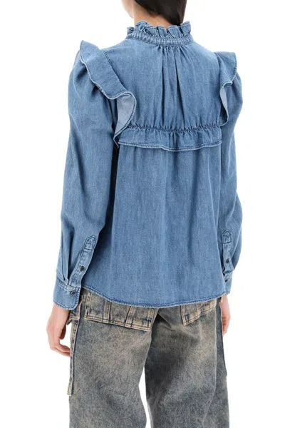 Shop Isabel Marant Étoile Idety Shirt In Blu