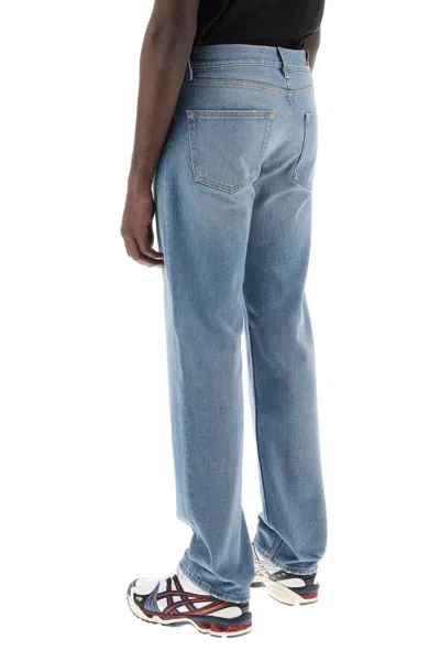 Shop Darkpark Larry Straight Cut Jeans In Celeste