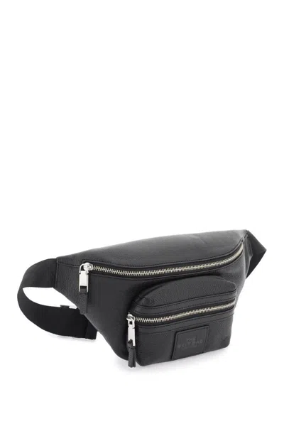 Shop Marc Jacobs Leather Belt Bag: The Sty In Nero