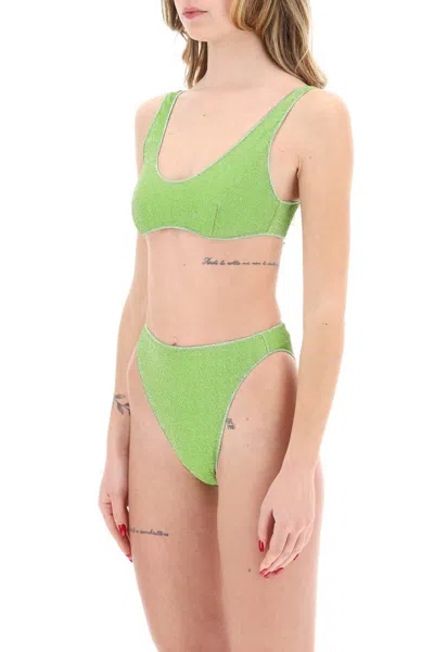 Shop Oseree Lumière Bikini In Verde