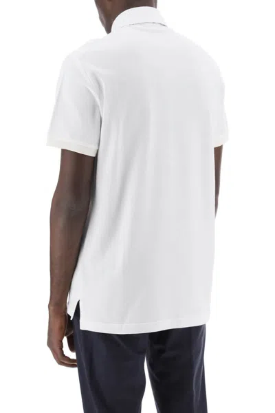 Shop Etro Regular Fit Polo Shirt In Bianco