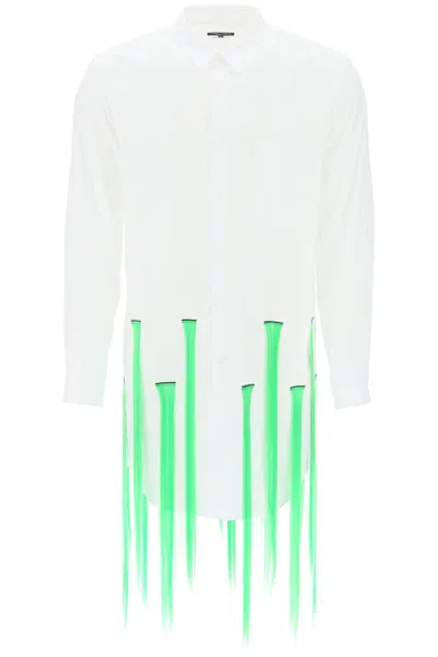 Shop Comme Des Garçons Homme Deux Shirt With Extensions In Bianco