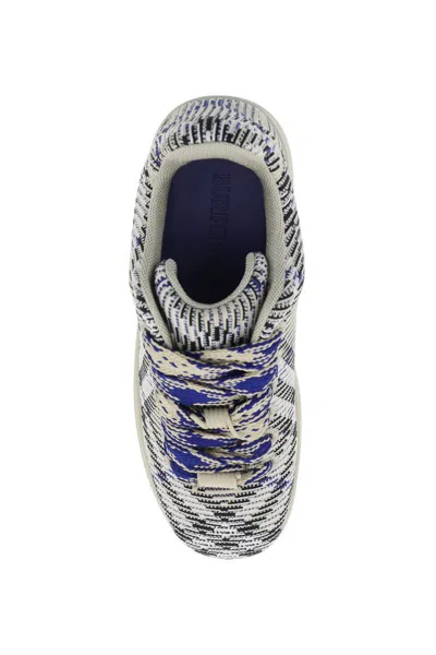 Shop Burberry Sneaker Box With Check Processing In Blu