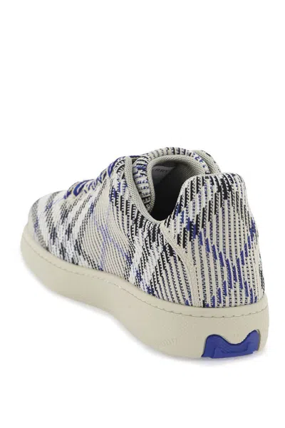Shop Burberry Sneaker Box With Check Processing In Blu