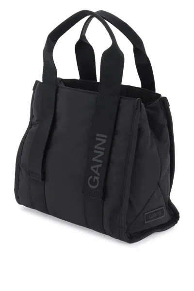 Shop Ganni Tech Tote Bag In Blu