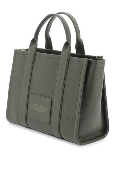 Shop Marc Jacobs The Leather Medium Tote Bag In Verde