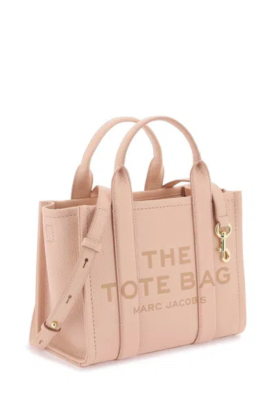 Shop Marc Jacobs The Leather Small Tote Bag In Rosa
