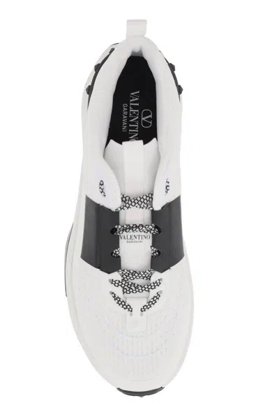 Shop Valentino True Act Sneakers For In Bianco