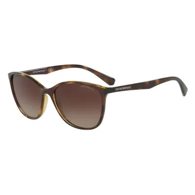 Shop Emporio Armani Sunglasses In Brown
