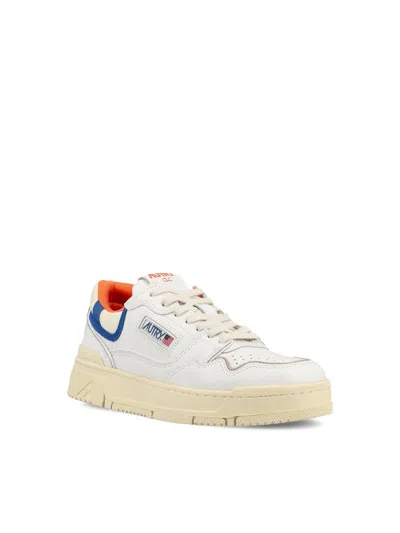Shop Autry Sneakers In Wht/orng/bluette